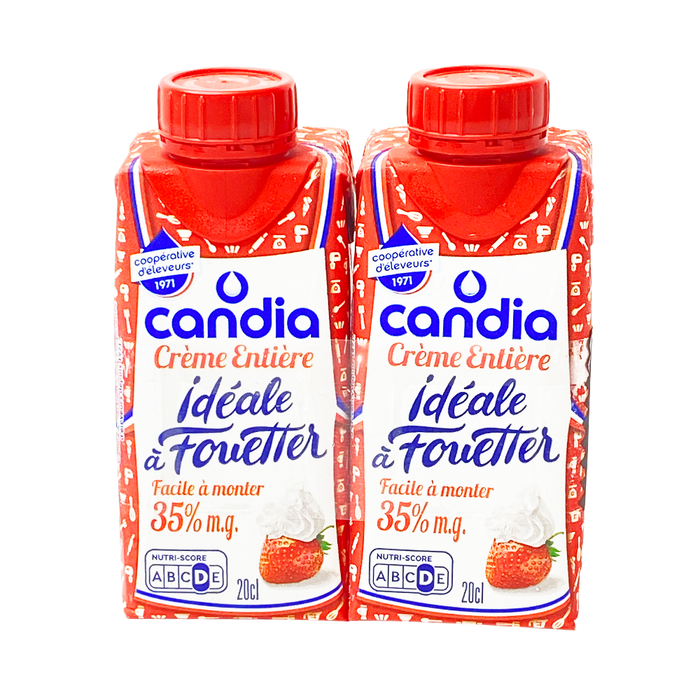 Auchan - Crème entière idéale à fouetter 35% de matière grasse 2x20cl