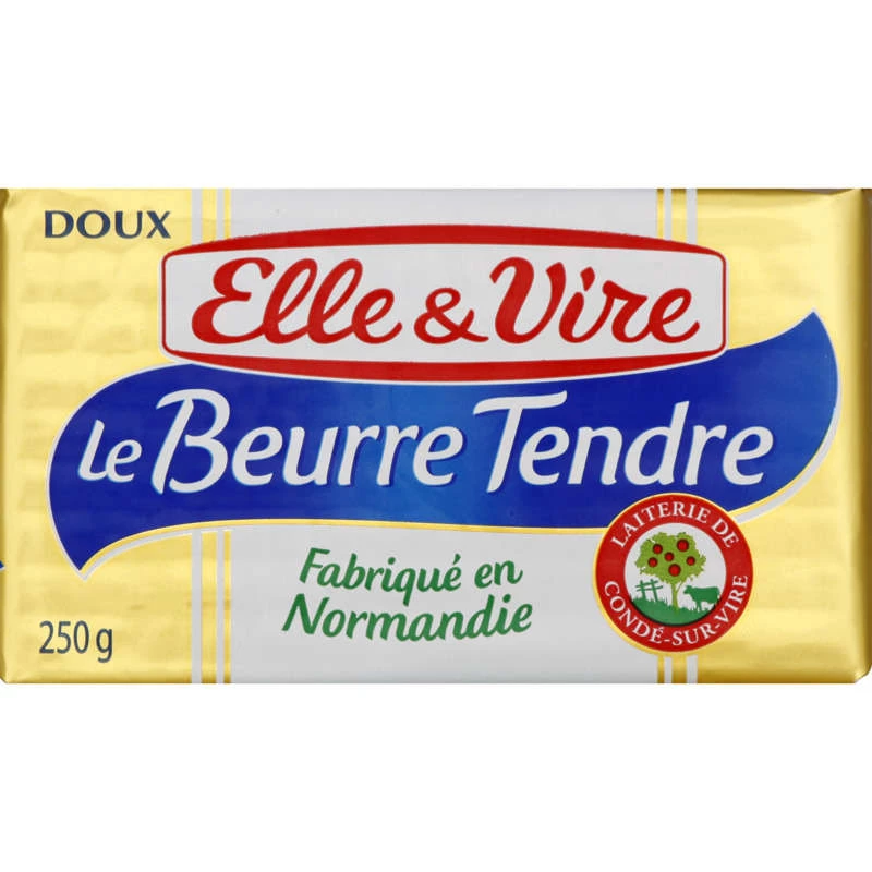 Auchan Beurre doux tendre 250g