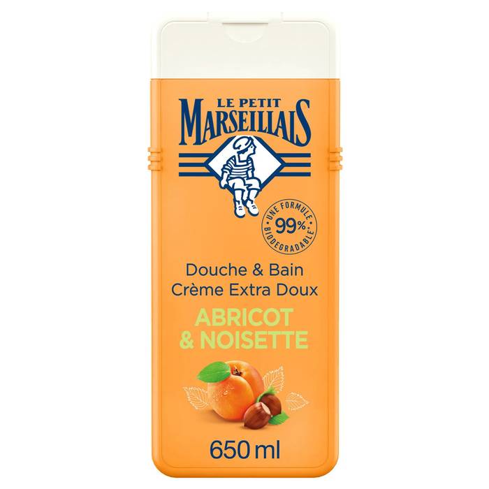 Auchan - Gel douche parfum abricot & noisette 650ml